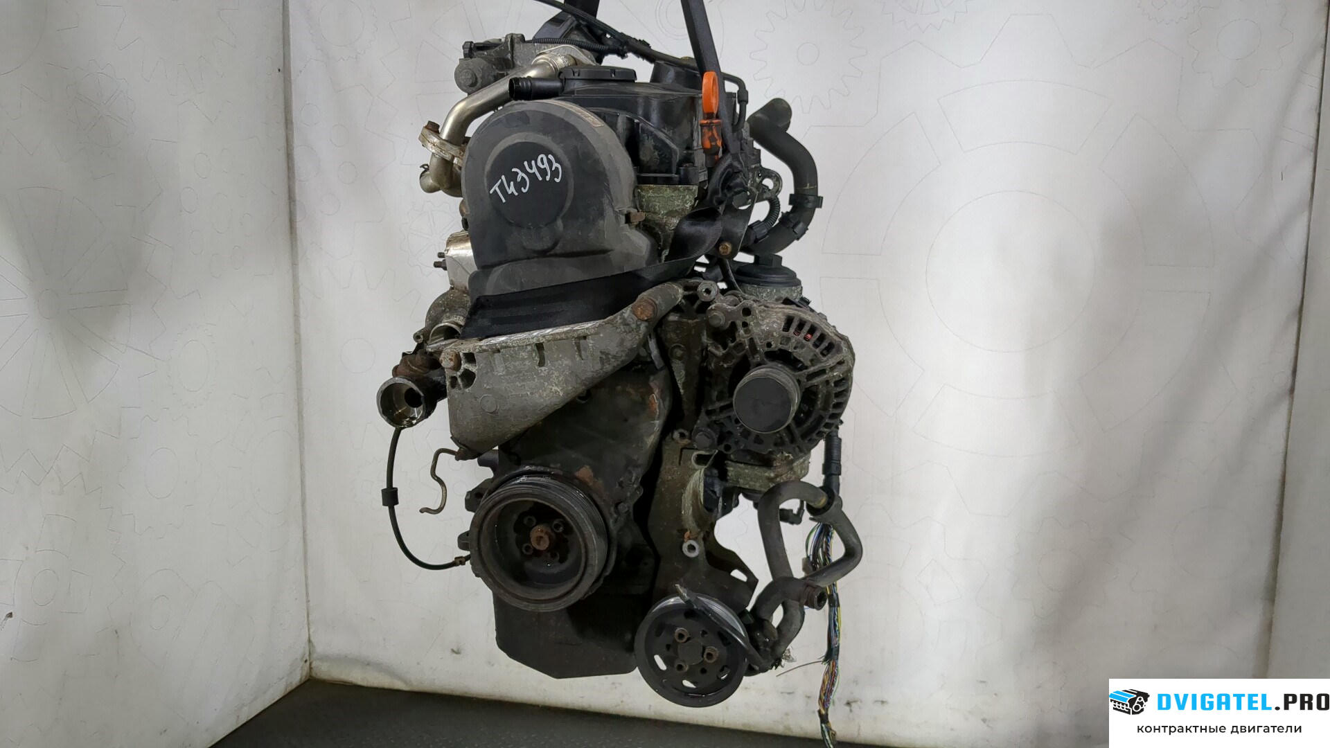 Двигатель Volkswagen Transporter 5 2003 - 2009 BRS 1.9 л., Дизель, TDI, артикул 9255990