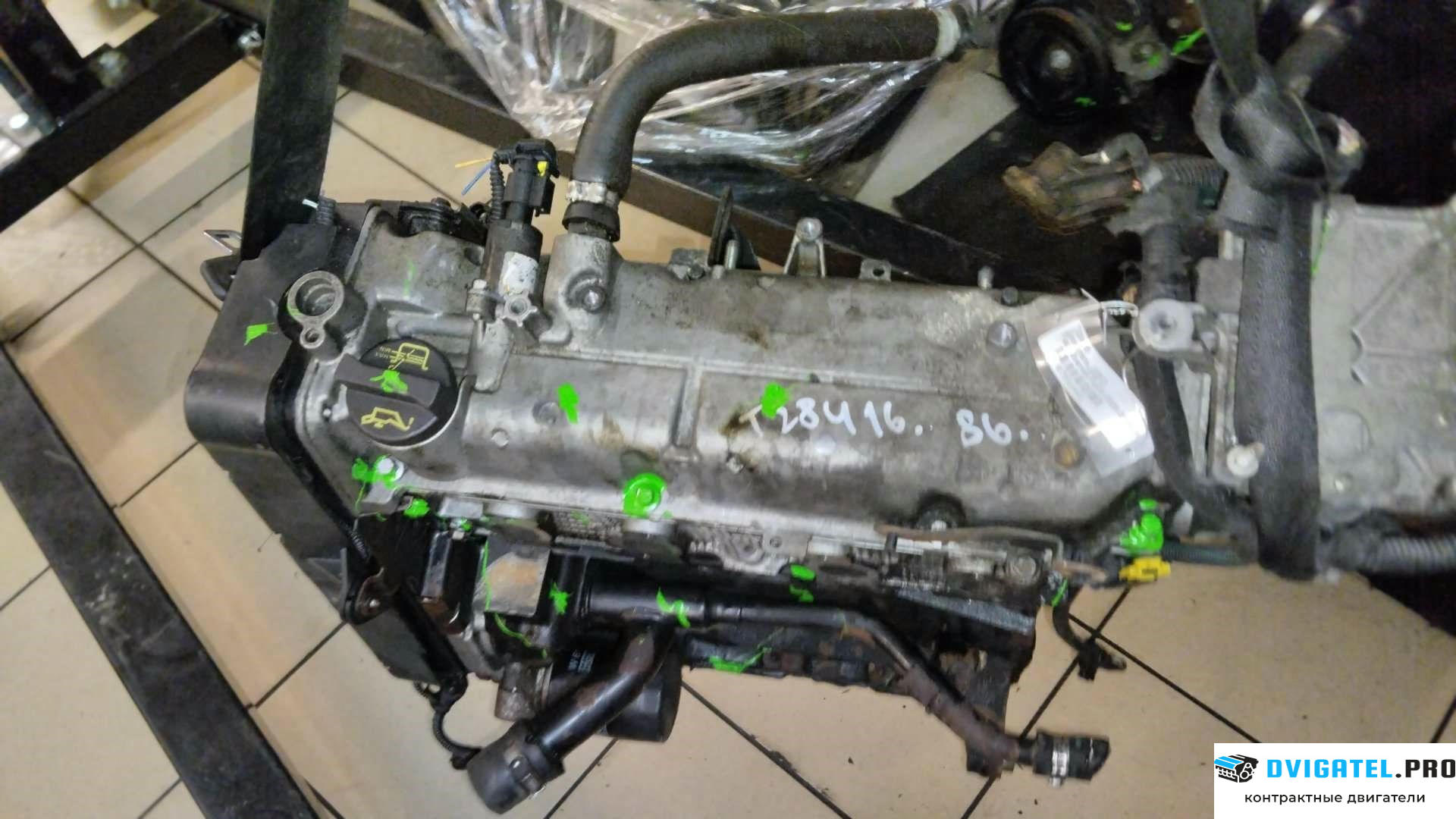 Двигатель Fiat Grande Punto 2005 - 2011 350 A 1.000 1.4 л., Бензин, Инжектор, артикул 7591442