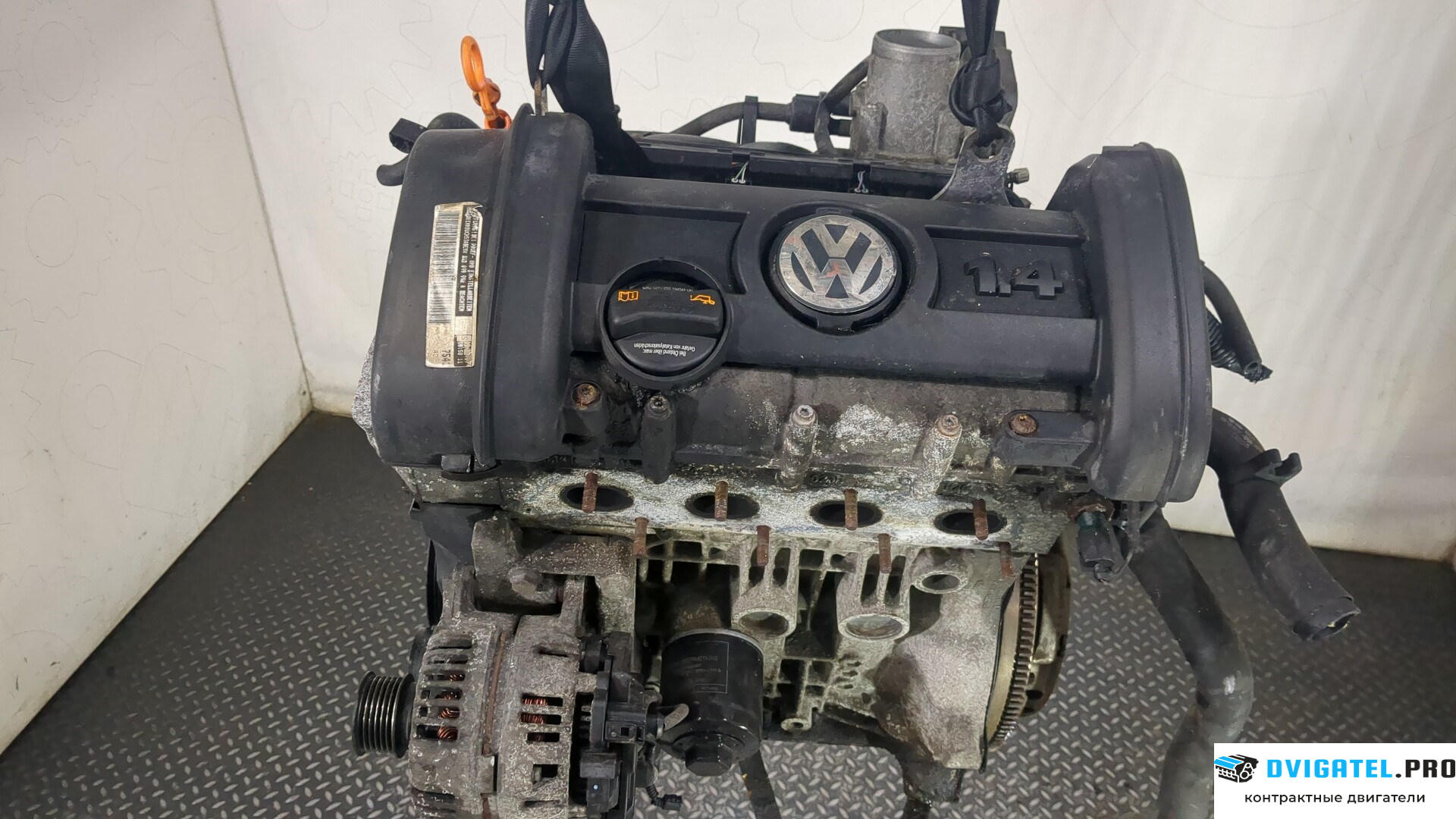 Двигатель Volkswagen Polo 2005 - 2009 BUD 1.4 л., Бензин, Инжектор, артикул 9053282