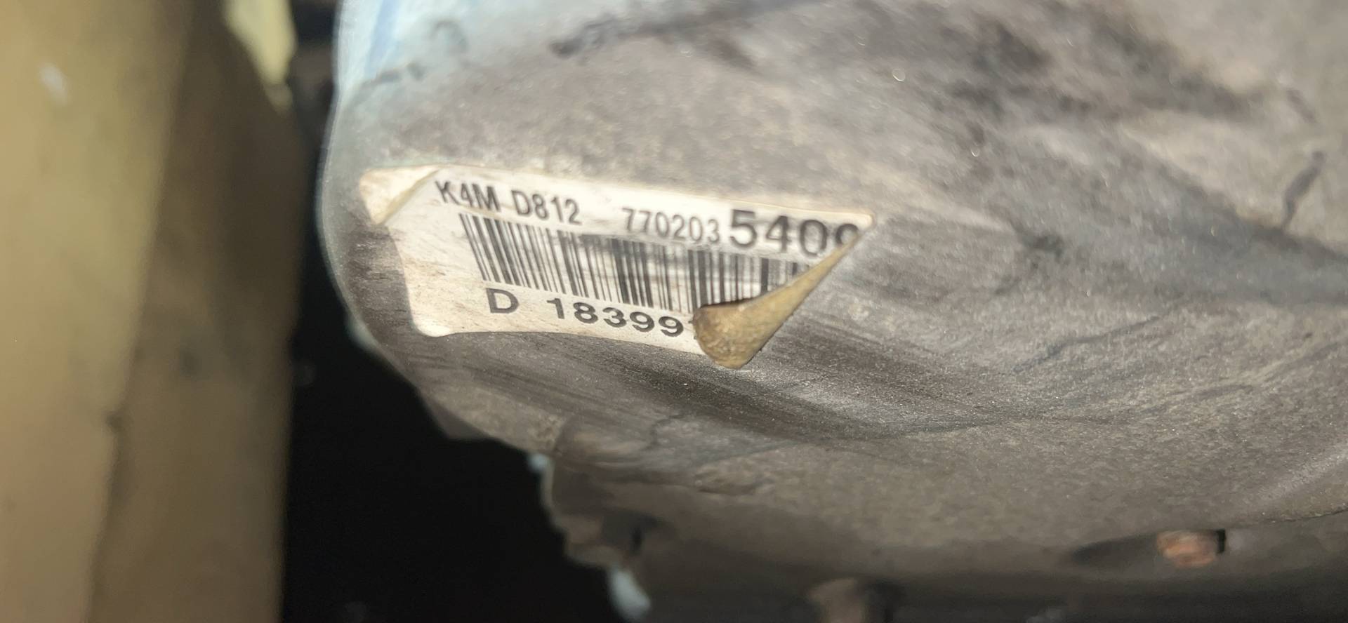 Двигатель K4MD812 Renault Megane 2 1.6 Бензин