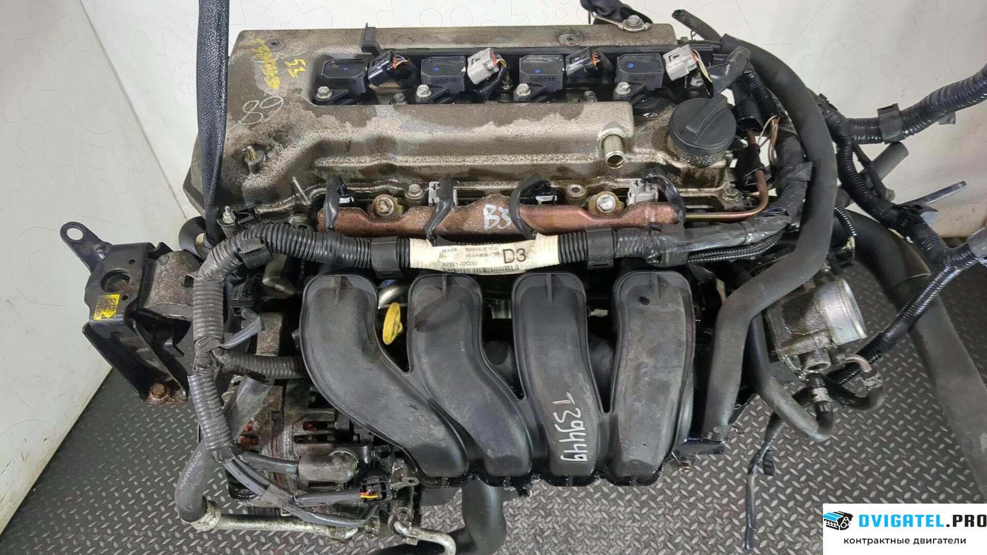 Двигатель Toyota Corolla E12 2001 - 2006 3ZZFE 1.6 л., Бензин, Инжектор, артикул 8878760