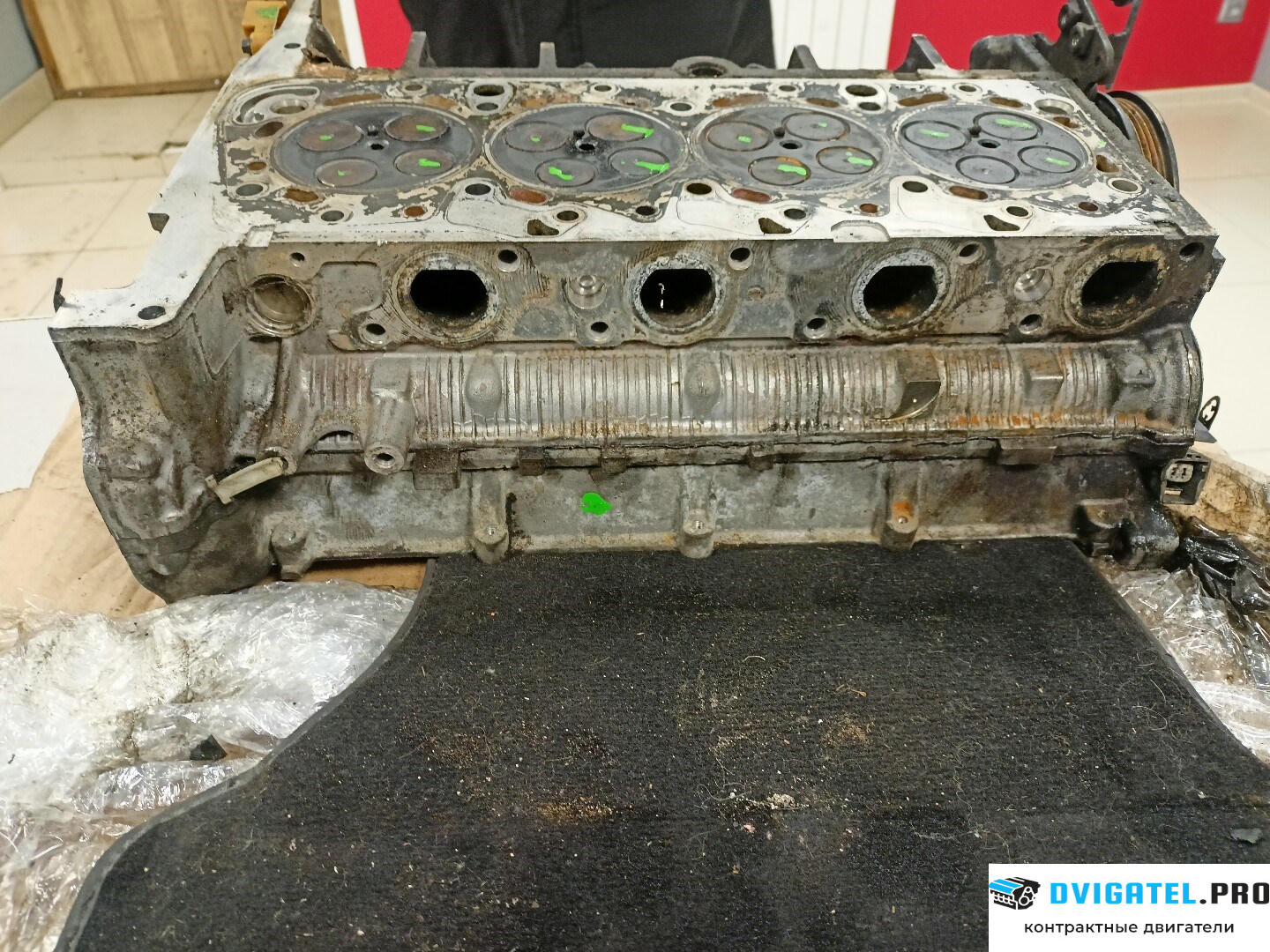 Головка блока цилиндров (ГБЦ) Ford Transit 2000 - 2006 D2FA, D2FB, D2FE 2.4 л., Дизель, TDDI, артикул 8662416