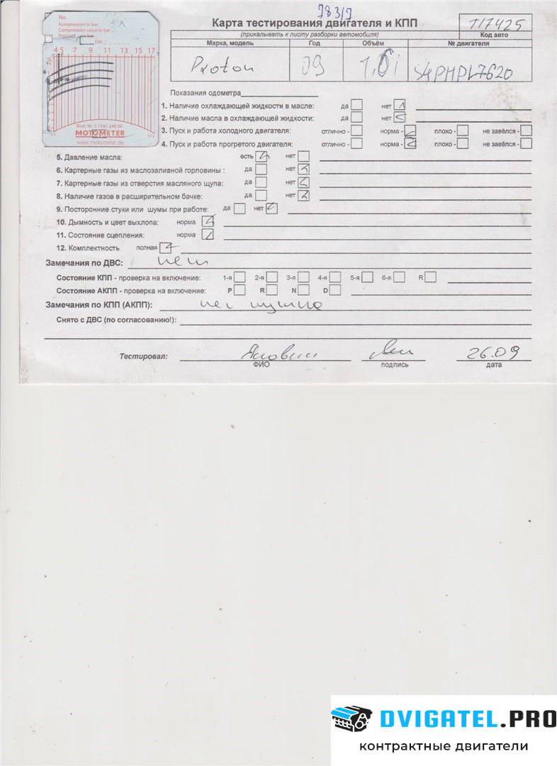 Двигатель Proton Gen 2 S4PH 1.6 л., Бензин, Инжектор, артикул 6010723