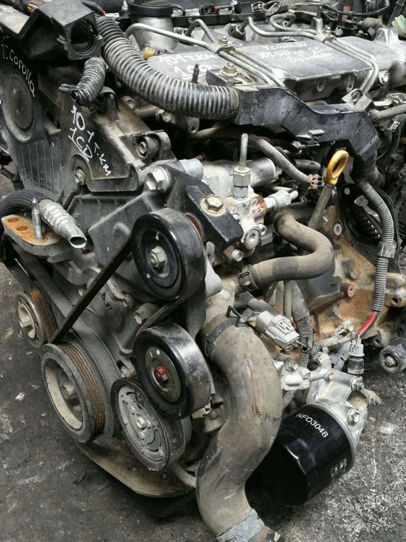 Двигатель E1CD Toyota Corolla E120 2.0 Дизель