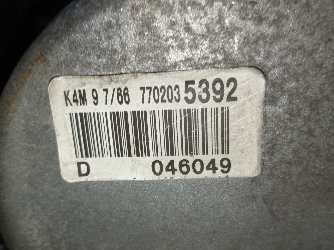 Двигатель K4M9766 Renault Scenic 2 1.6 Бензин