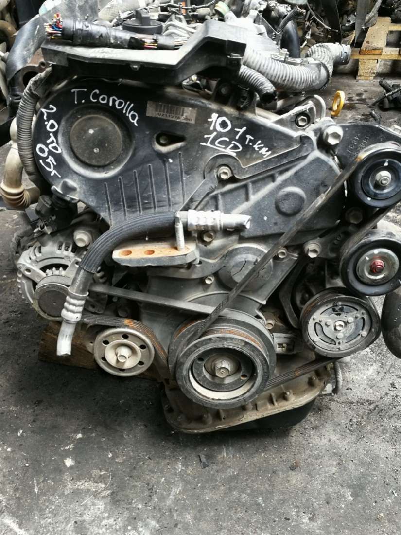 Двигатель E1CD Toyota Corolla E120 2.0 Дизель