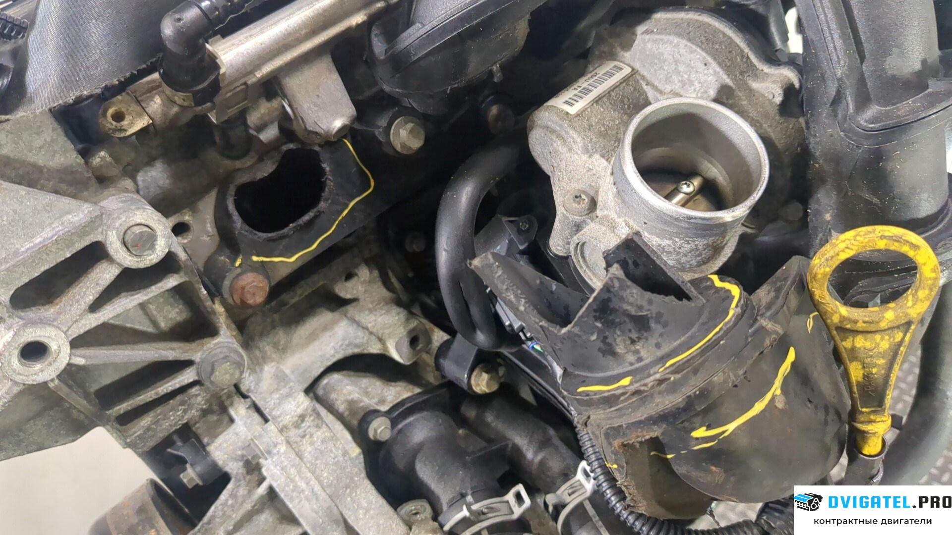 Двигатель Ford C-Max 2002 - 2010 HWDA, HWDB 1.6 л., Бензин, Инжектор, артикул 8943299